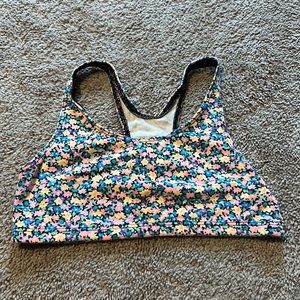 Vintage floral sports bra size 6